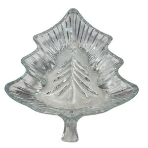 Celebrations by Mikasa Christmas Night 7-Inch Crystal Tree Candy Dish